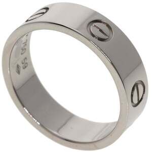 CARTIER 18k Silver Love Ring #59